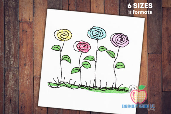 Abstract Flowers Quick Stitch: A Vibrant Addition