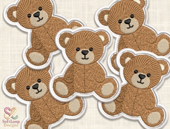 Adorable TEDDY BEAR Patch for Apparel