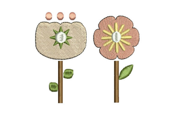 Charming Cute Flowers for Your Embroidery Projects