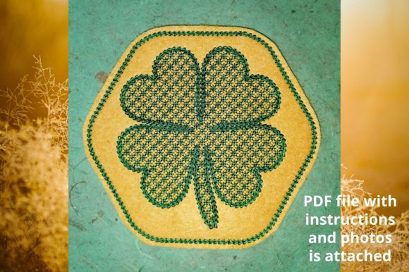 Coaster Clover: A Versatile Embroidery Design