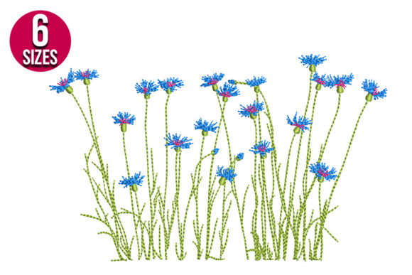 Meadow Flowers: A Fresh and Vibrant Embroidery Design