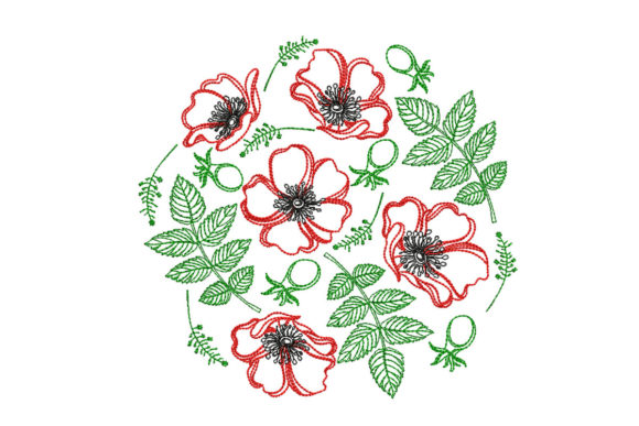 Poppy: A Versatile Embroidery Design for Business